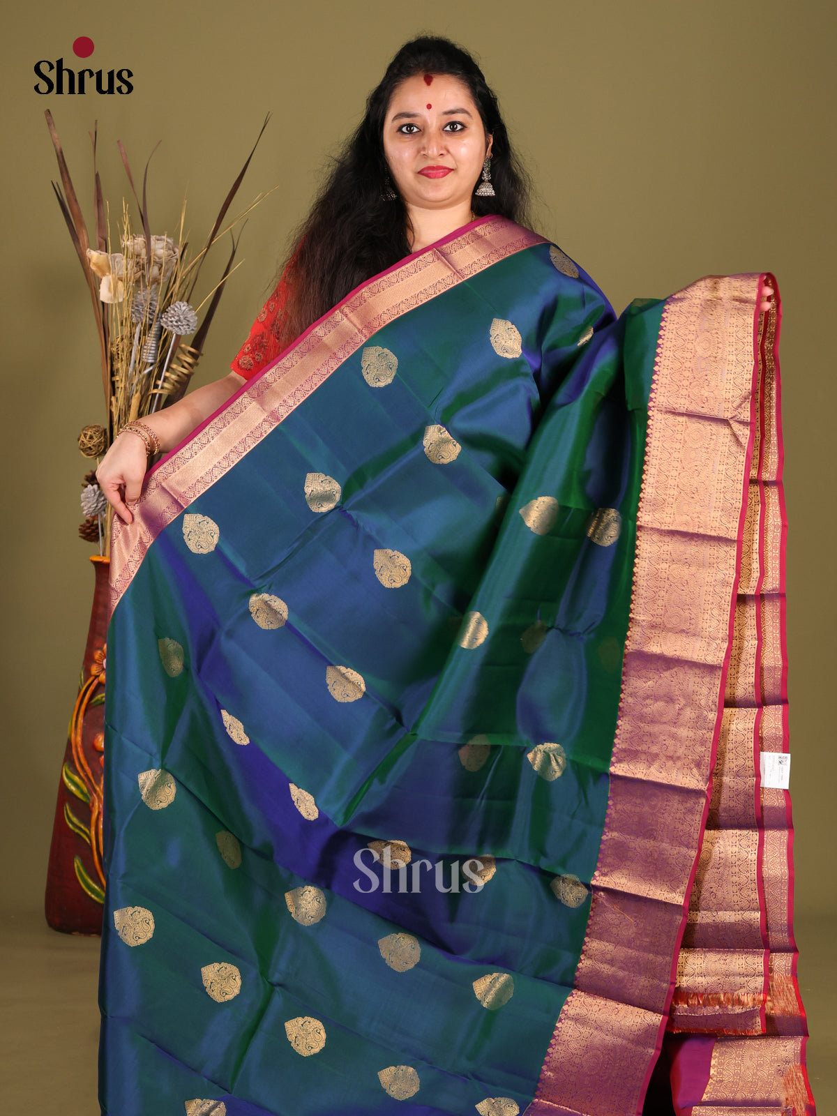 DHS14043-Kanchipuram-halfpure - Shop on Shrus.com