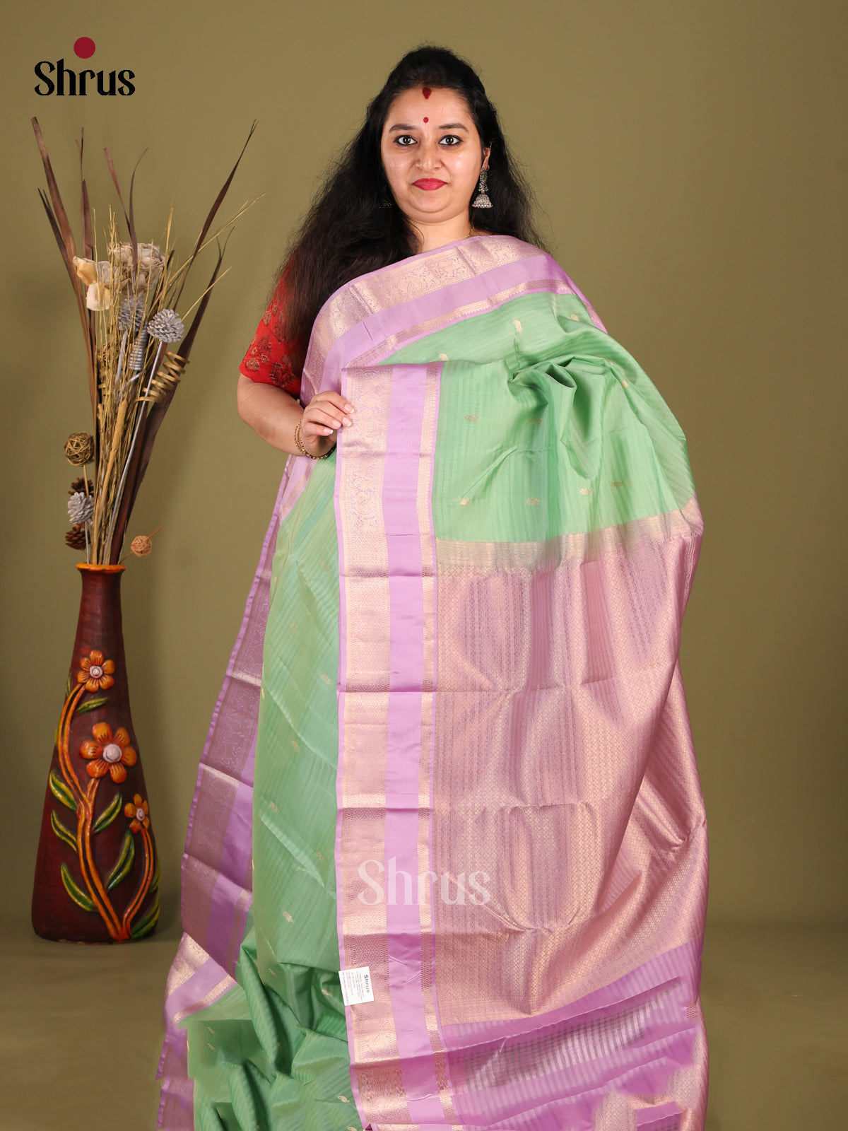 DHS14057-Kanchipuram-halfpure - Shop on Shrus.com