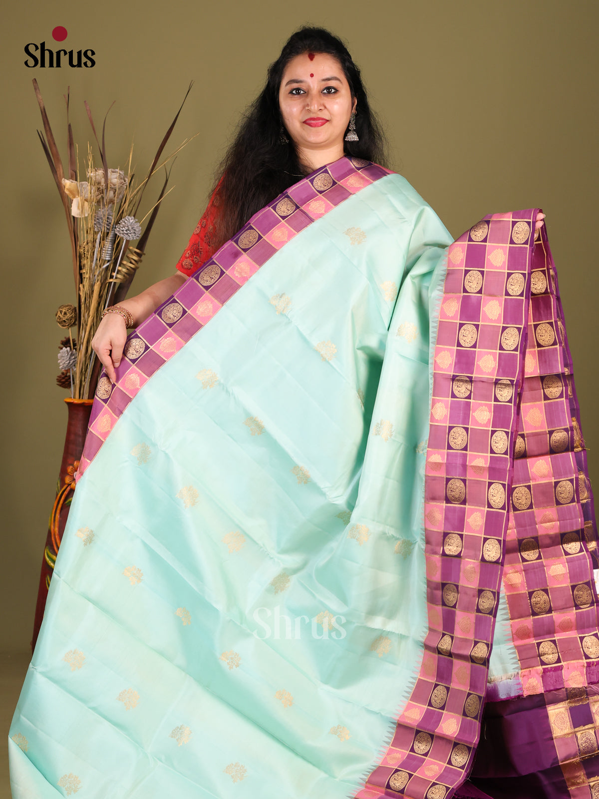 DHS14061-Kanchipuram-halfpure - Shop on Shrus.com