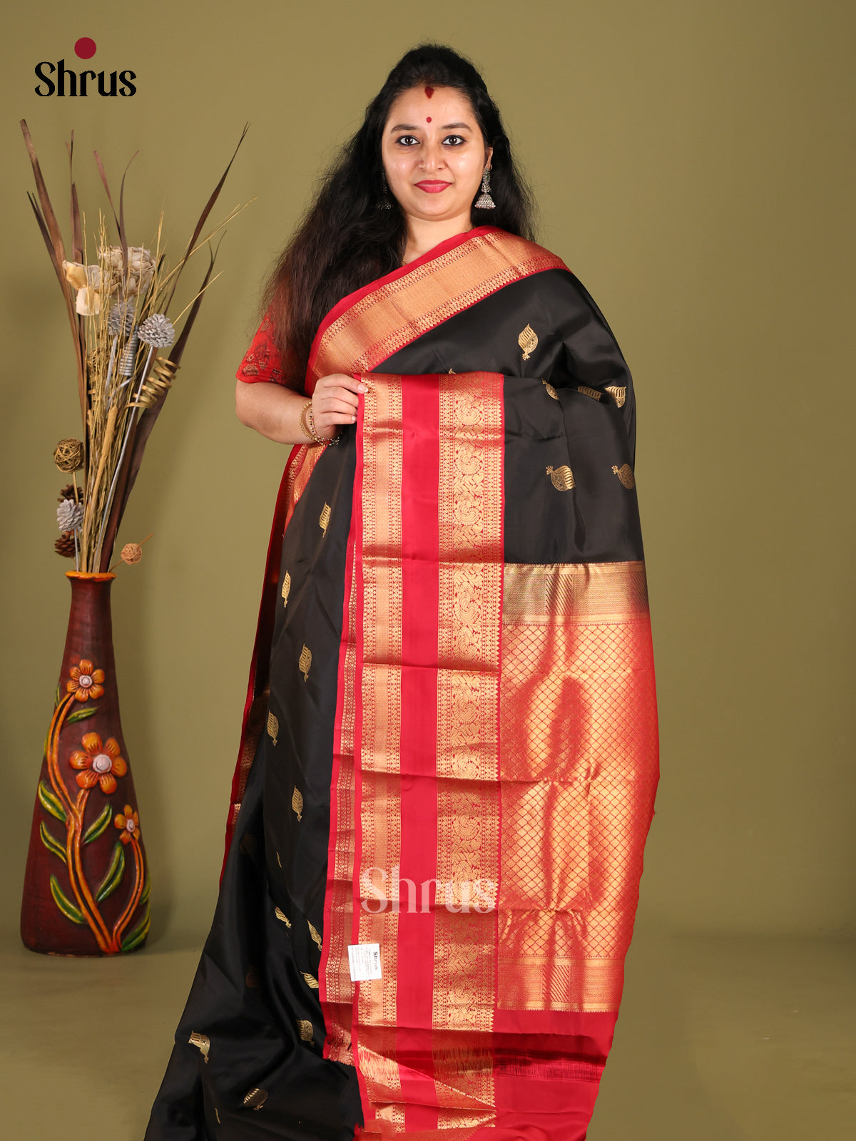 DHS14067-Kanchipuram-halfpure - Shop on Shrus.com
