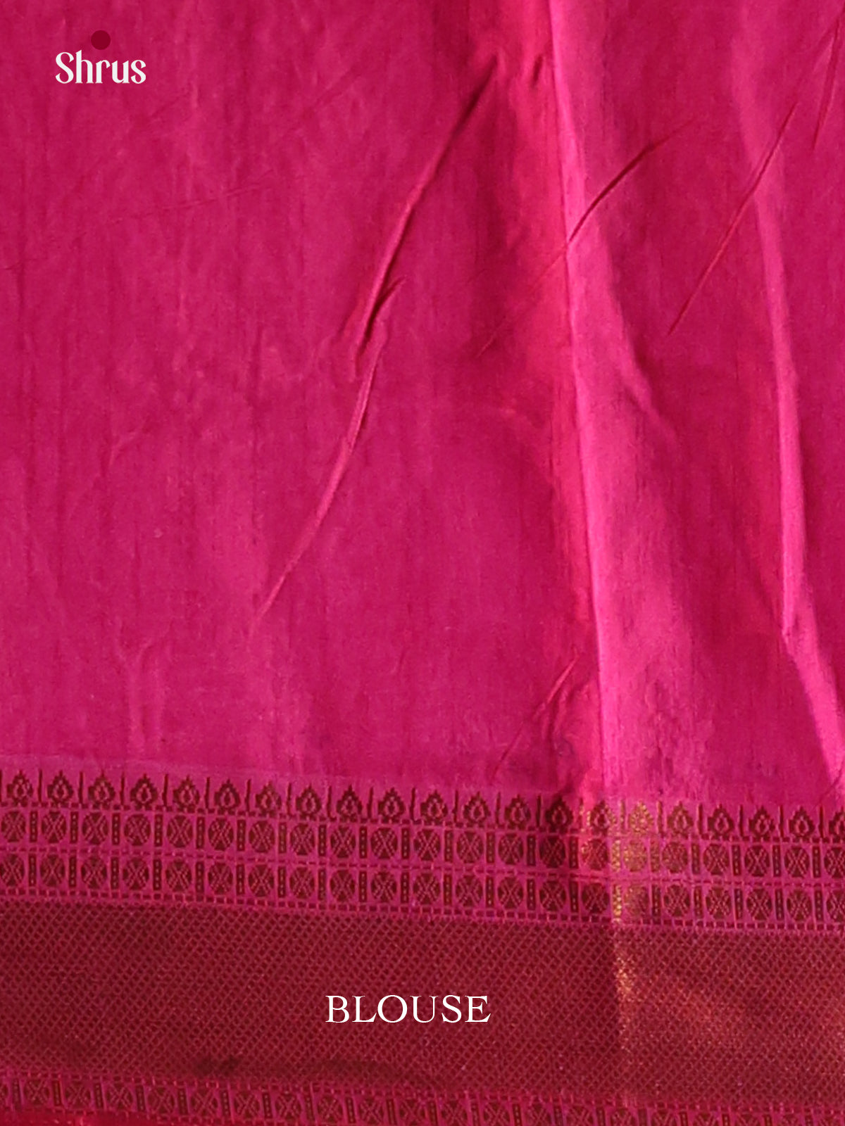 pink with golden zari semi patola saree -1