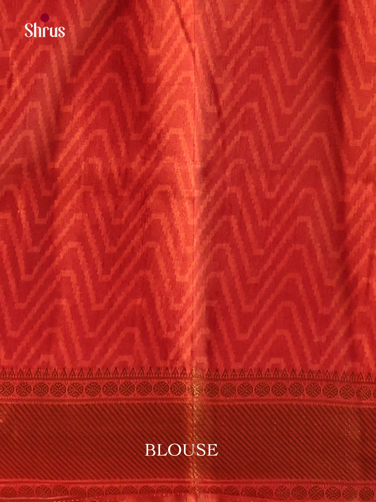 orange semi patola saree -1