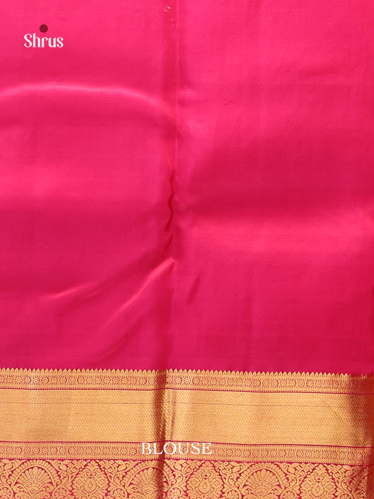 Orange & Pink - Kanchipuram-halfpure Saree - Shop on Shrus.com