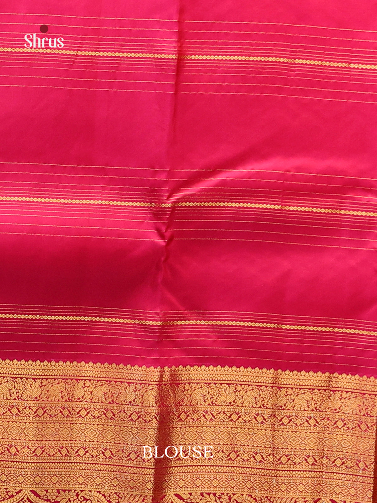 Double Shaded Green & Pink - Kanchipuram-halfpure Saree - Shop on Shrus.com