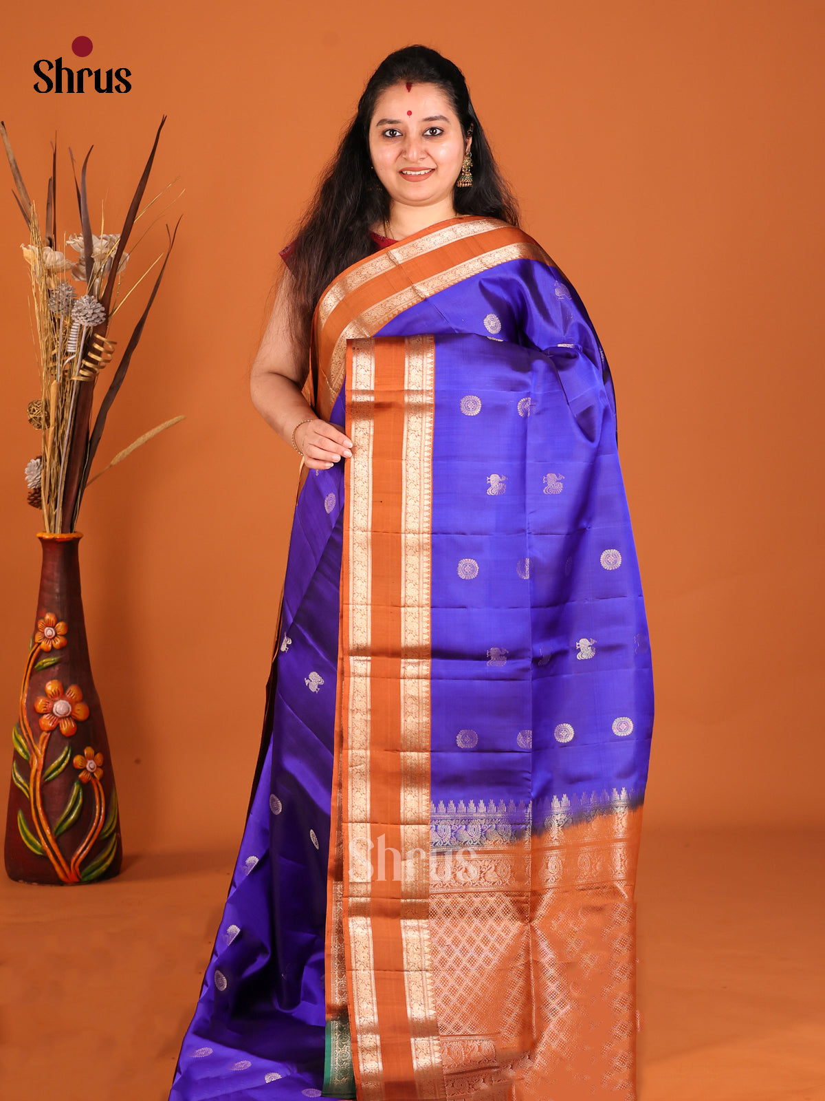 DHS18042-Soft Silk Saree - Shop on Shrus.com