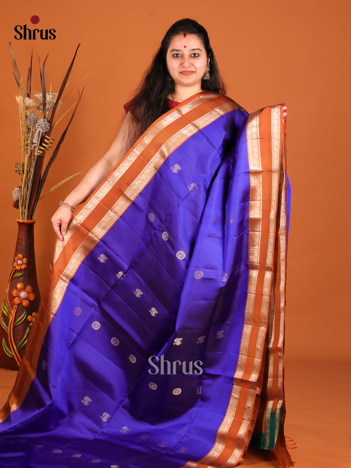DHS18042-Soft Silk Saree - Shop on Shrus.com