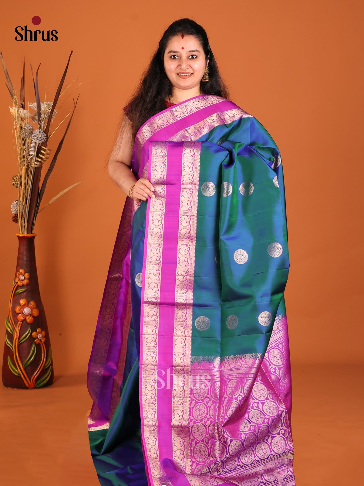 DHS18049-Soft Silk Saree - Shop on Shrus.com