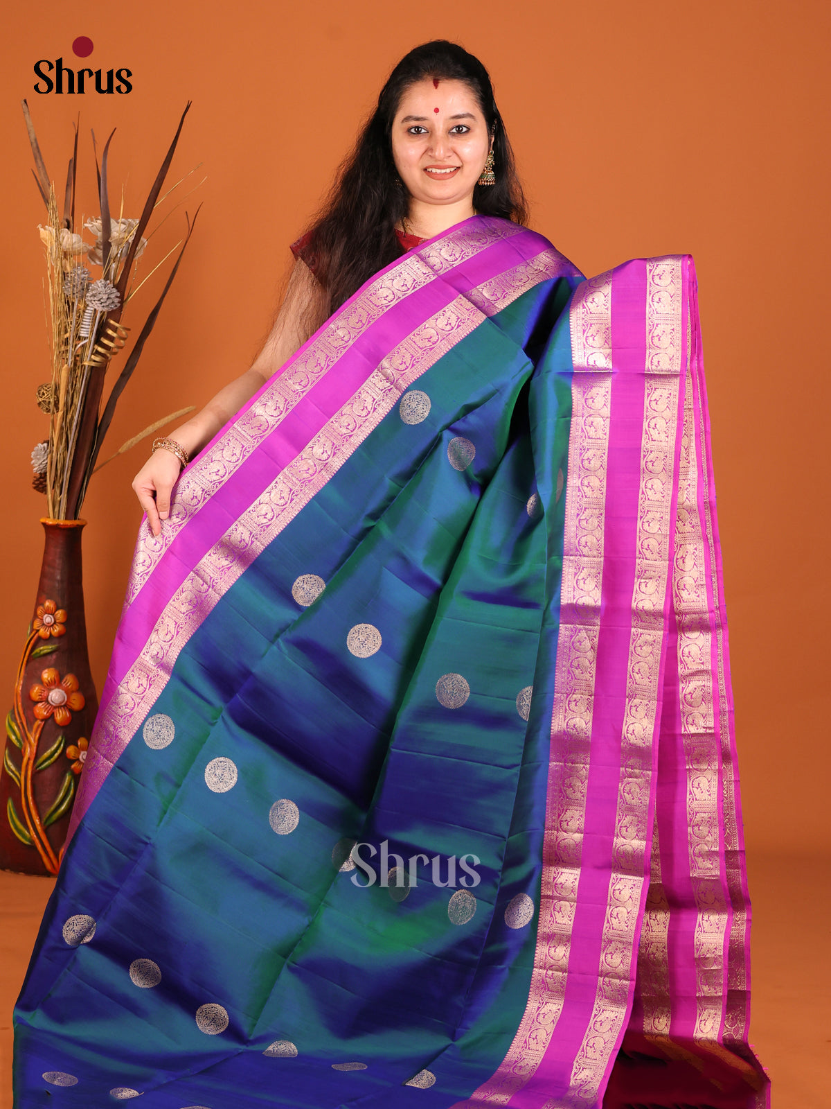 DHS18049-Soft Silk Saree - Shop on Shrus.com
