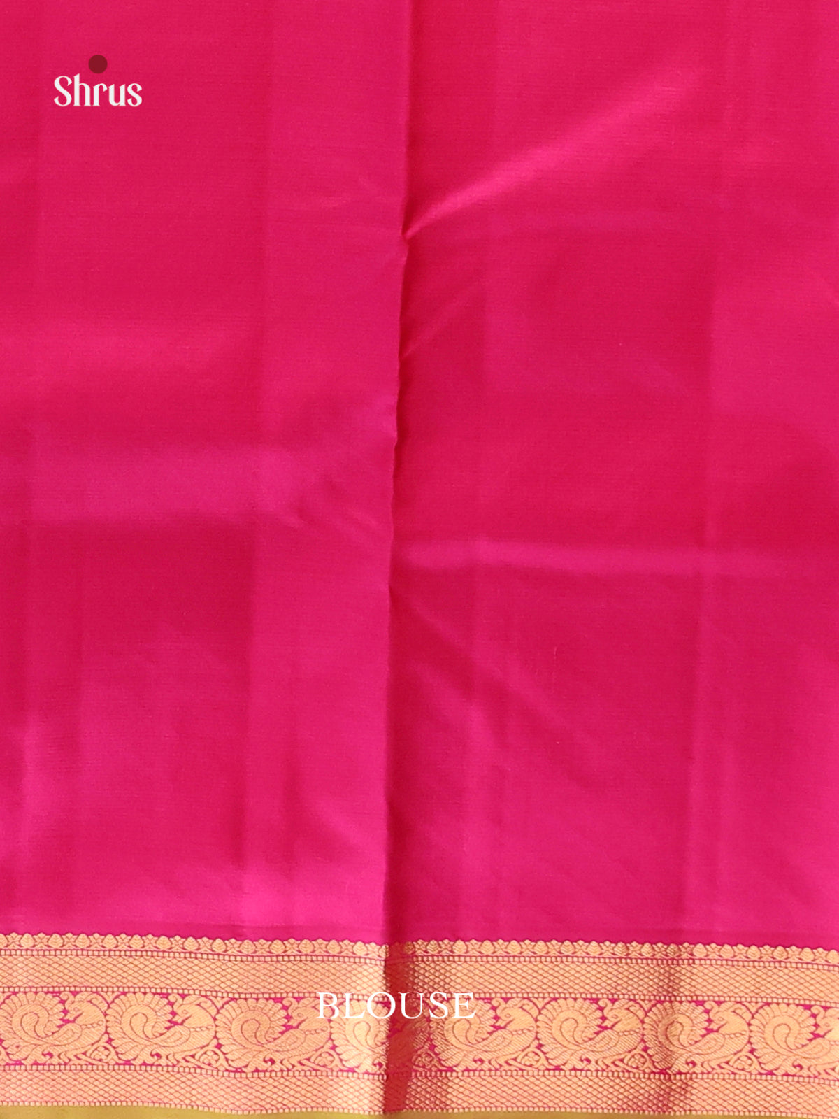 radiant orange and pink Kanchipuram Butta design Saree -2