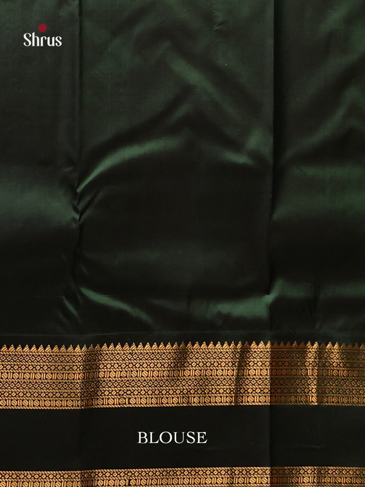 Cream green and mottle green Kanchipuram Butta design Saree -2