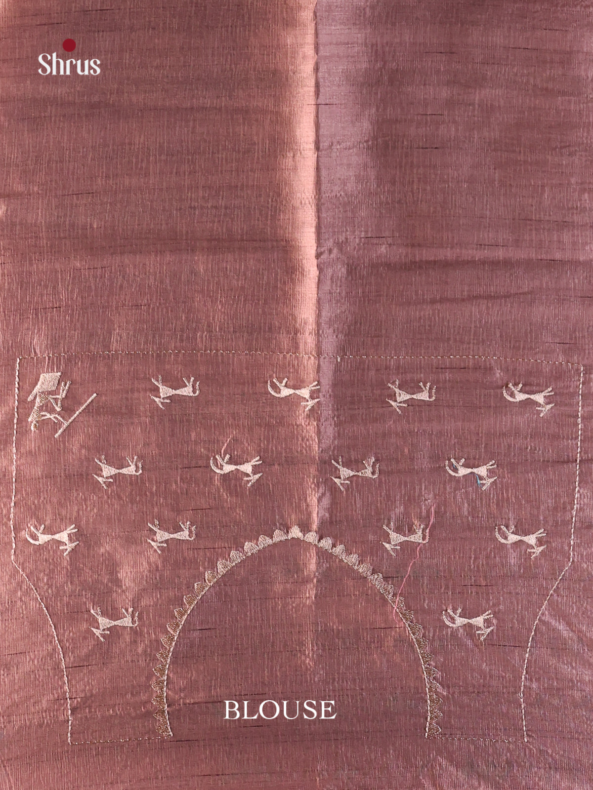 Lavender- Semi Rawsilk Saree - Shop on Shrus.com