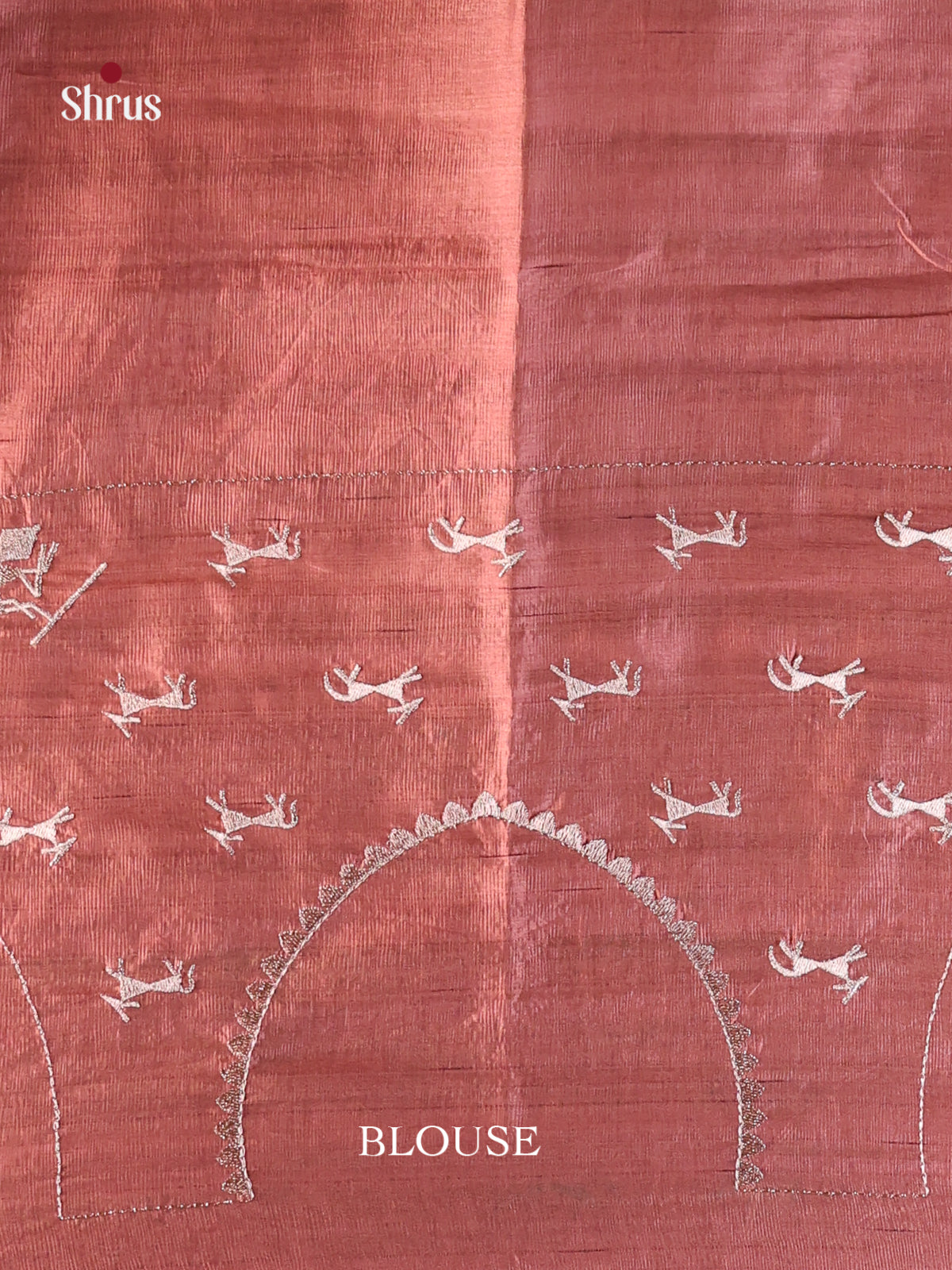 Onion Peel - Semi Rawsilk Saree - Shop on Shrus.com