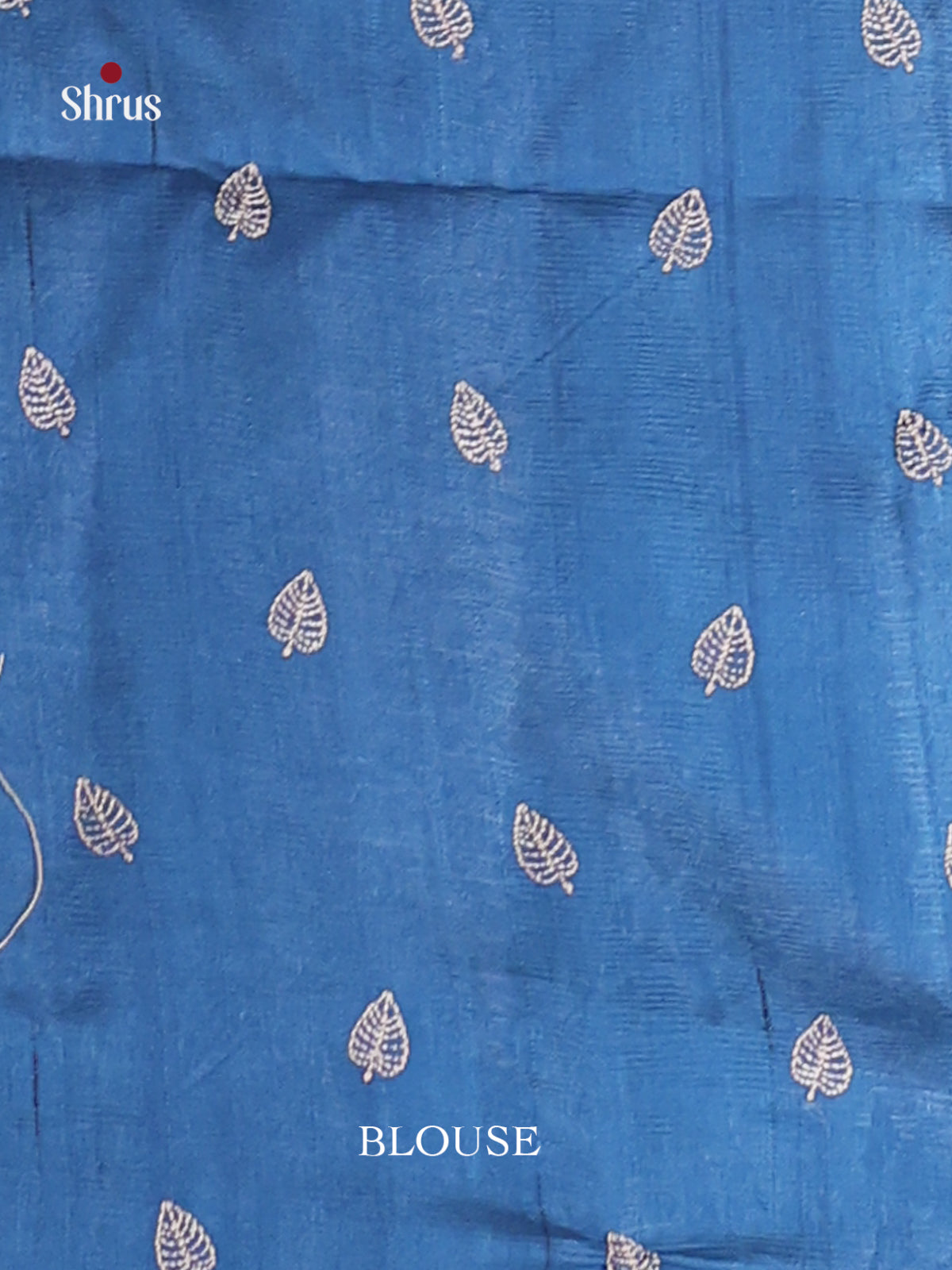 Blue - Semi Rawsilk Saree