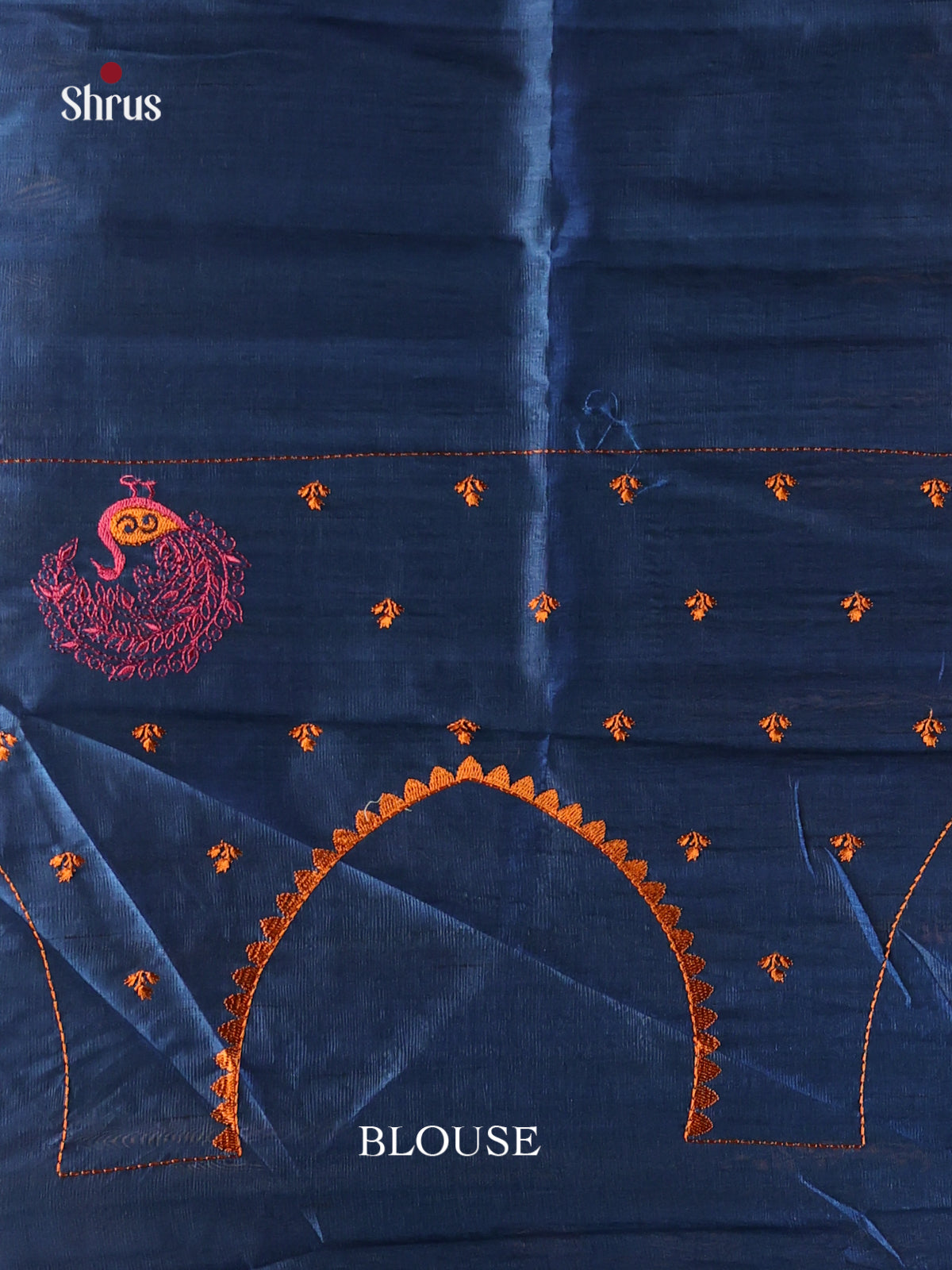 Blue - Semi Rawsilk Saree