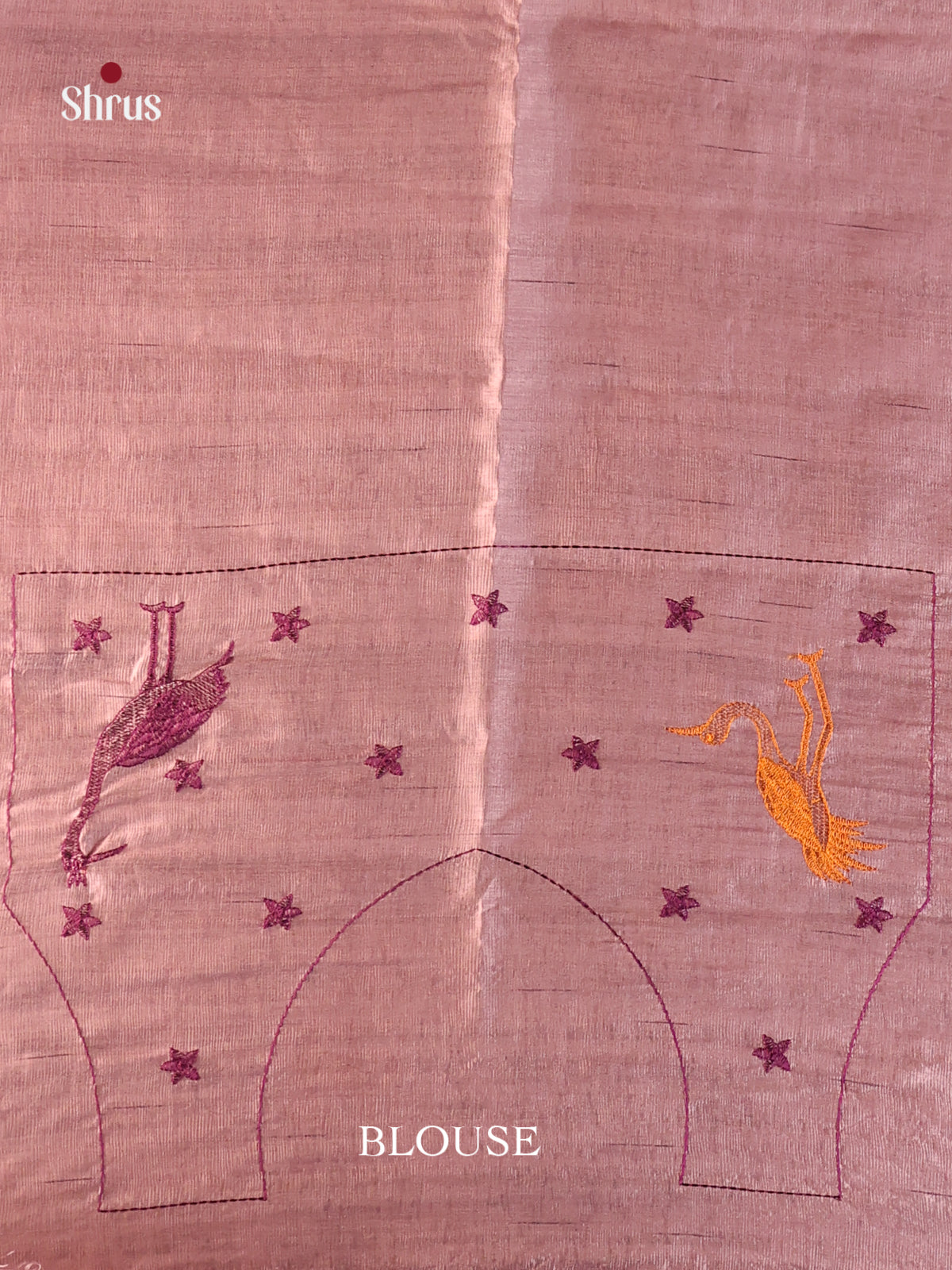 Lavender - Semi Rawsilk Saree - Shop on Shrus.com