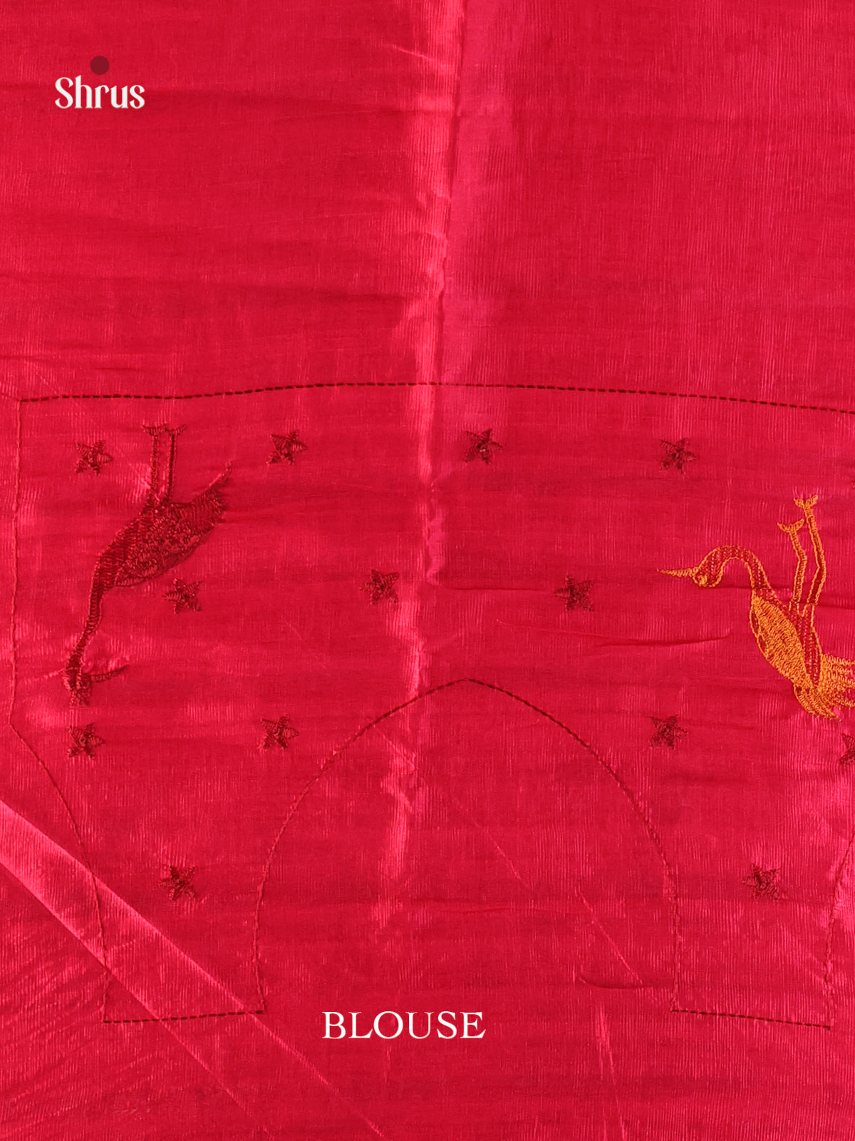 Pink - Semi Rawsilk Saree - Shop on Shrus.com