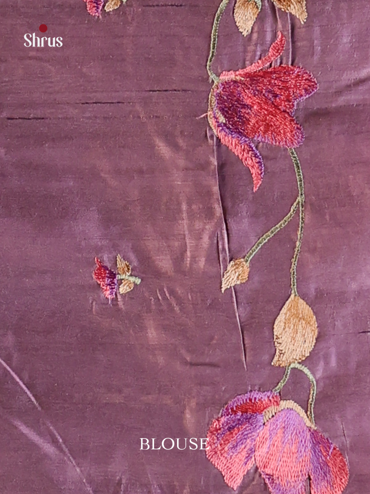 Lavender - Semi Rawsilk Saree - Shop on Shrus.com