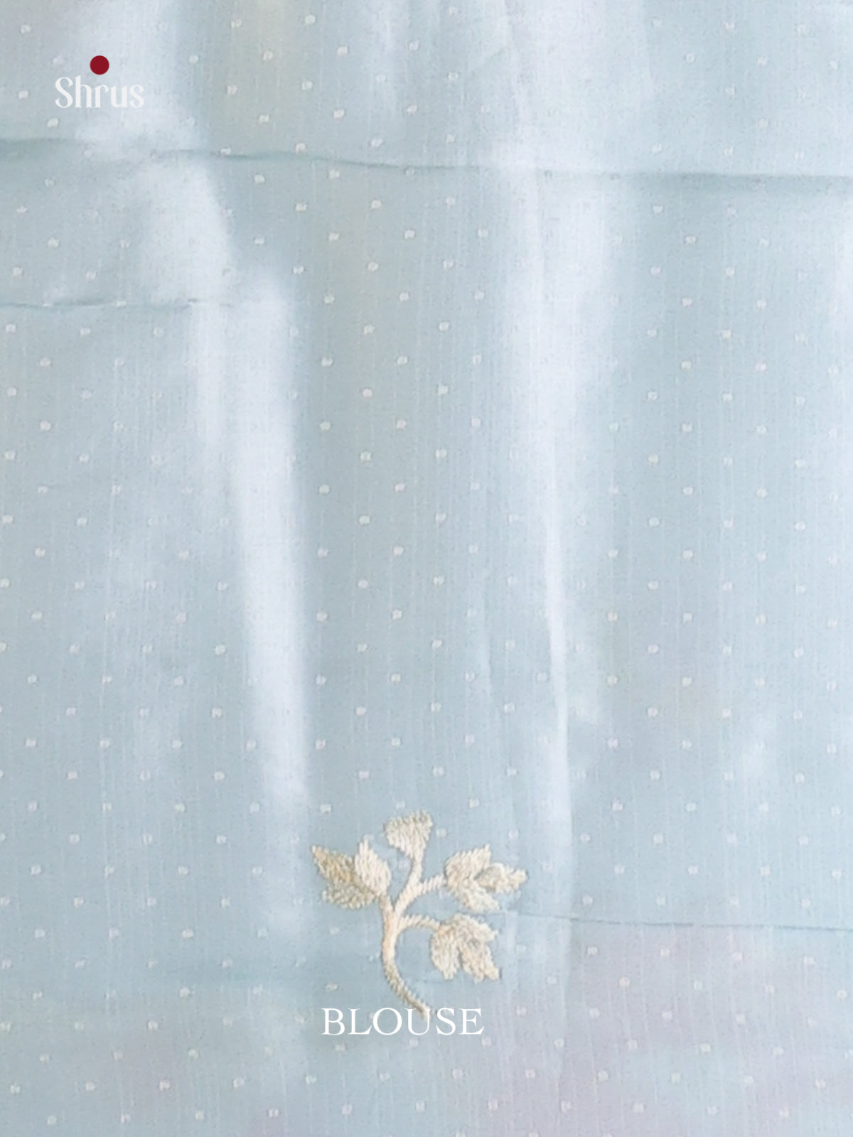 Ice Blue - Semi Rawsilk Saree