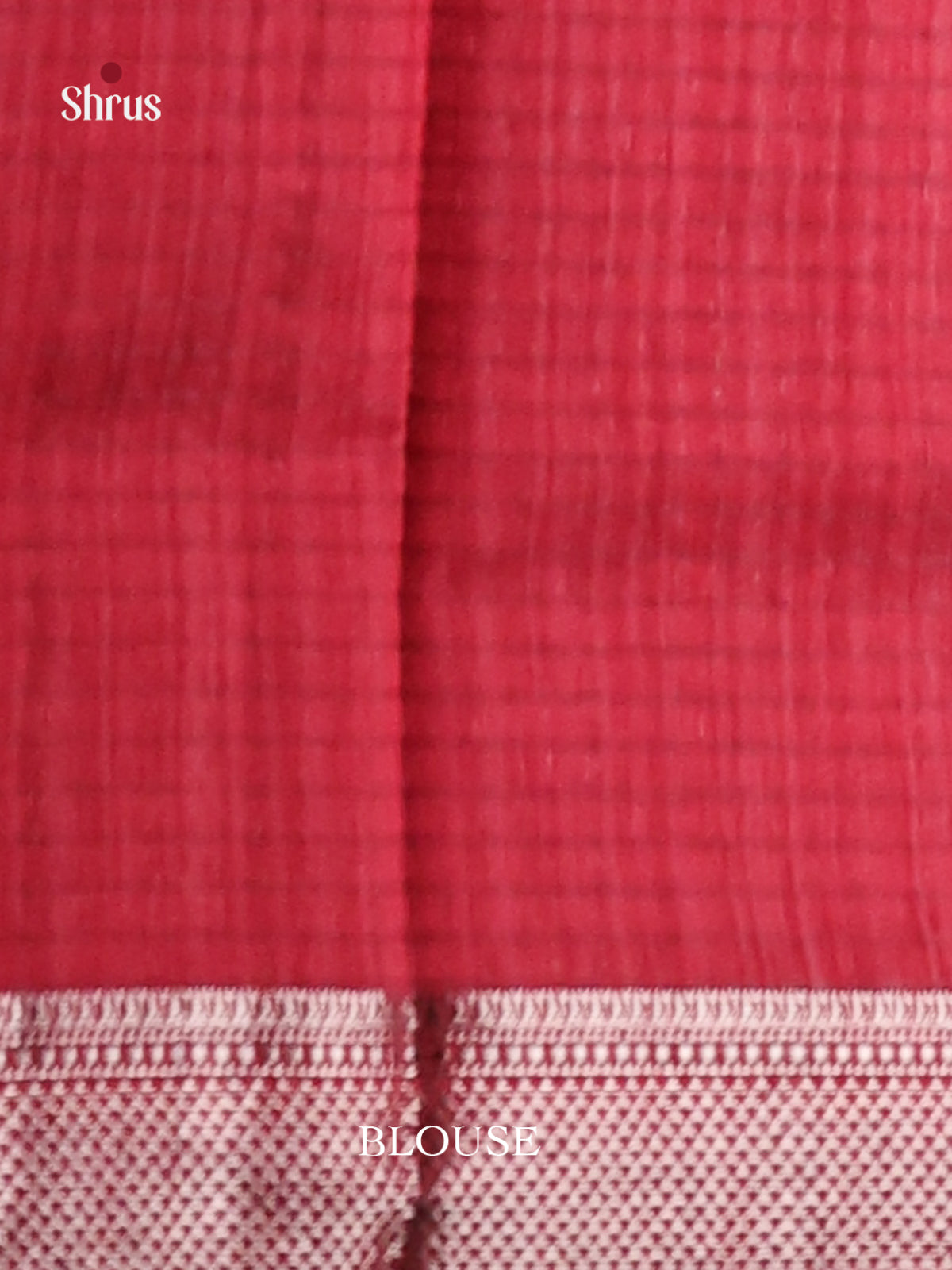 Maroon - Semi Jute Saree - Shop on Shrus.com