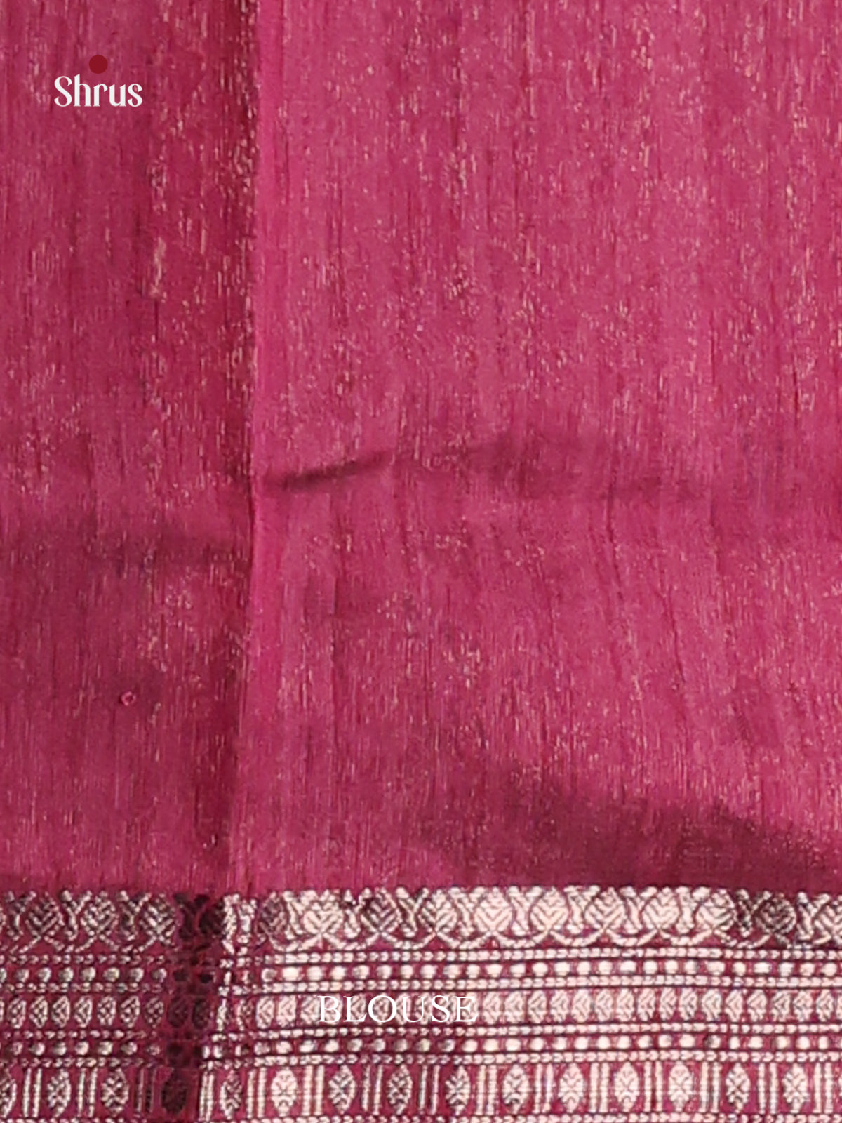 Maroon - Semi Jute Saree - Shop on Shrus.com