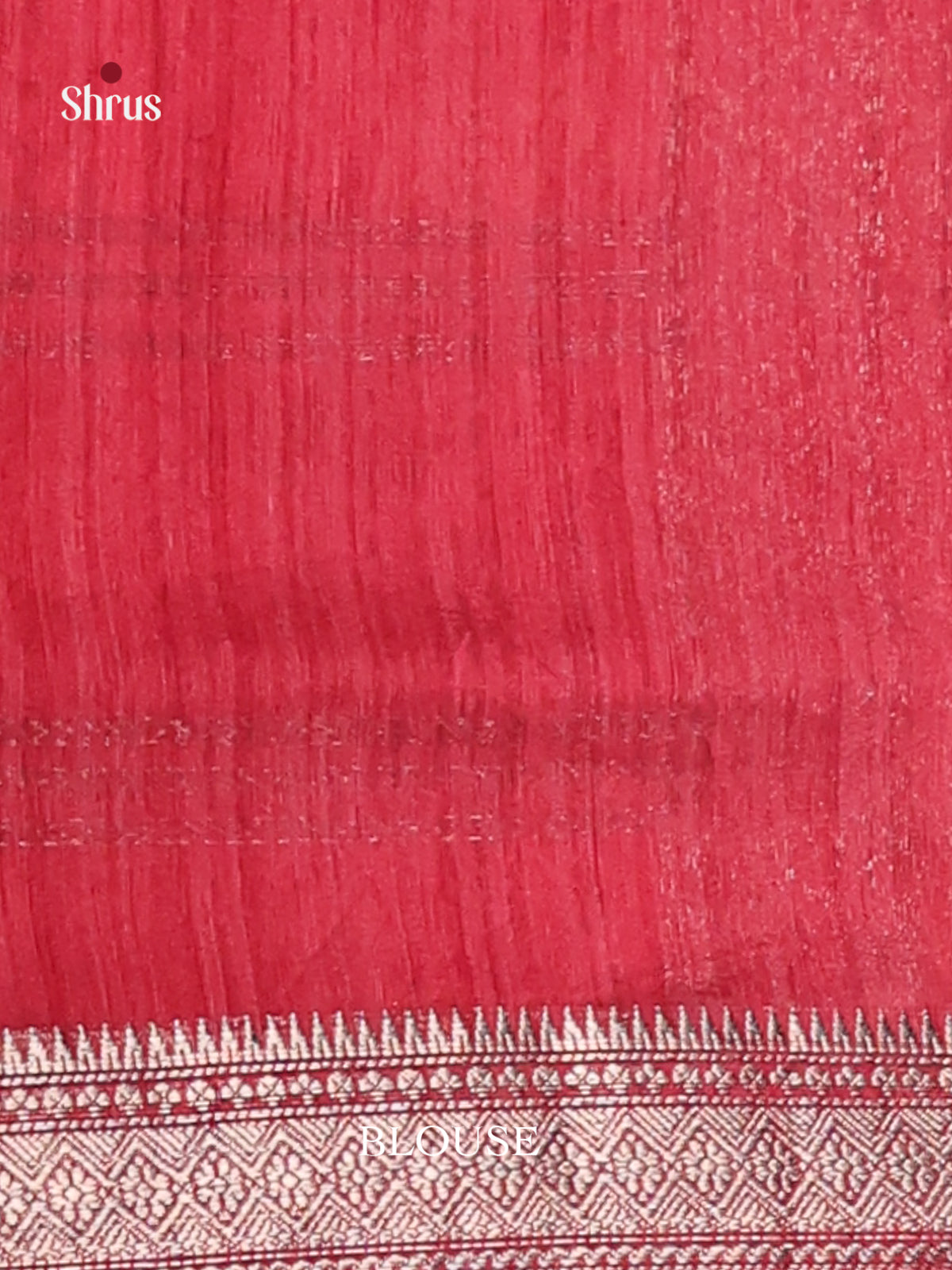 Maroon - Semi Jute Saree - Shop on Shrus.com