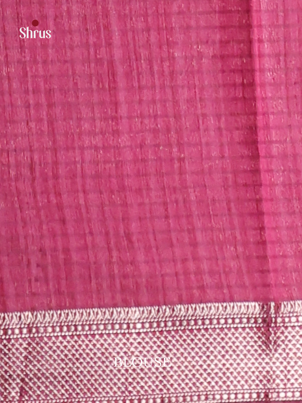 Maroon - Semi Jute Saree - Shop on Shrus.com