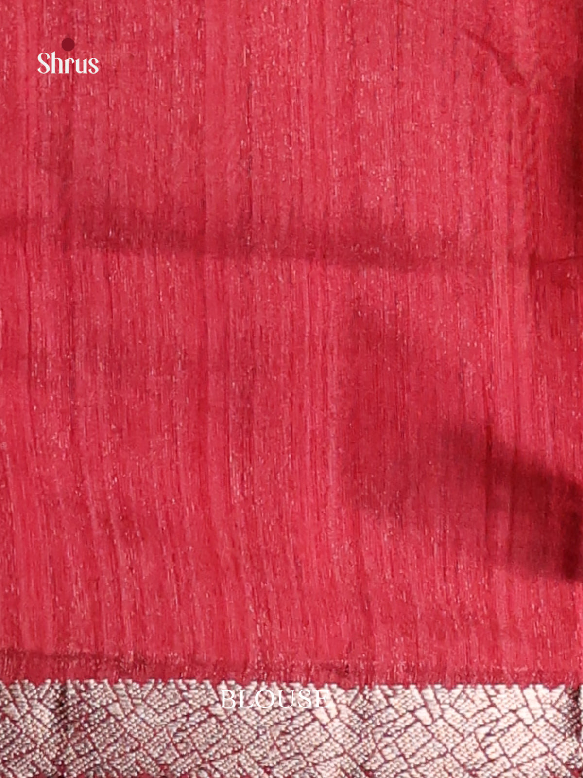 Maroon - Semi Jute Saree - Shop on Shrus.com