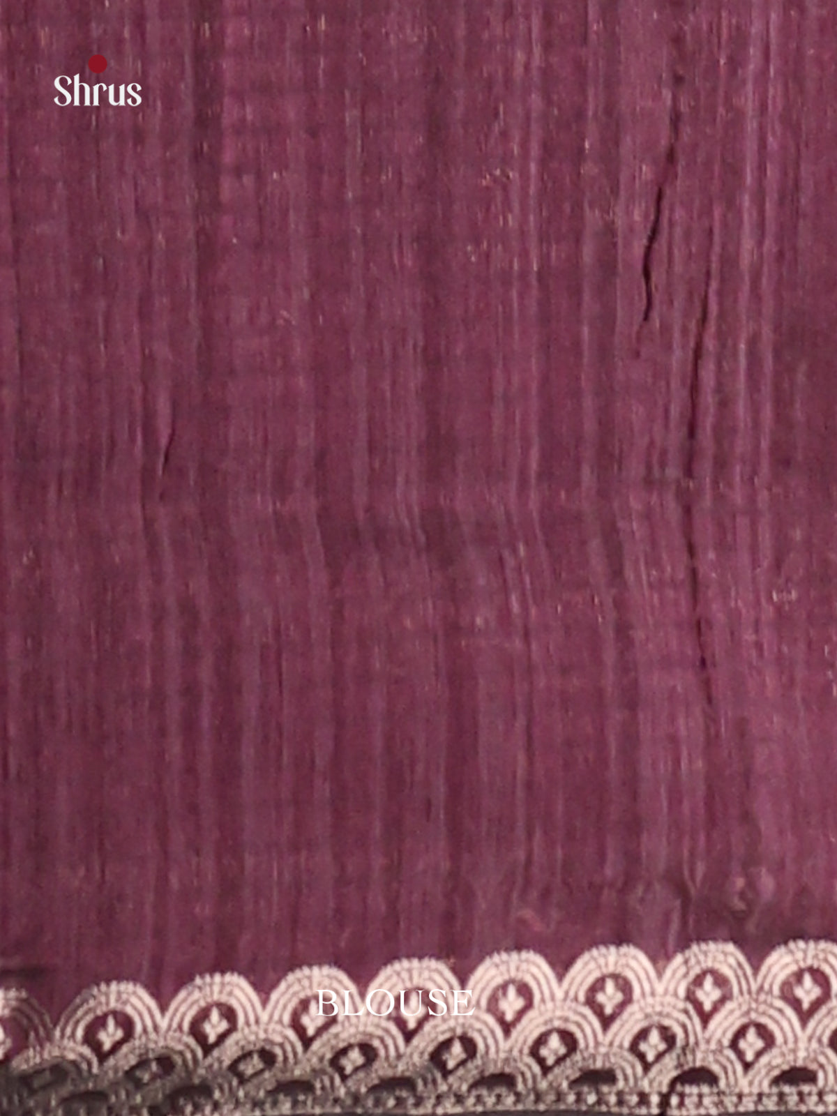 Arakku Maroon - Semi Jute Saree