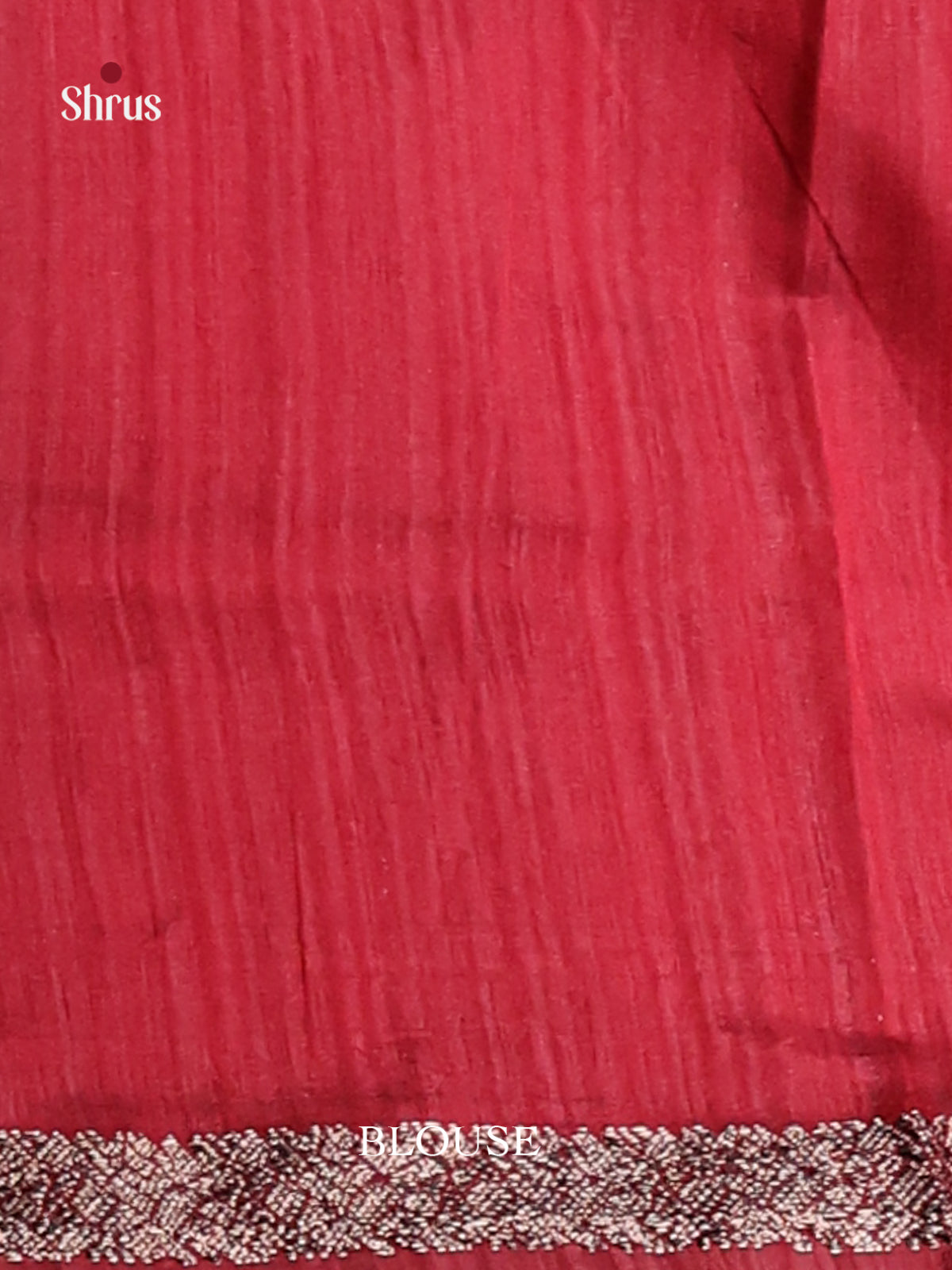 Maroon - Semi Jute Saree - Shop on Shrus.com