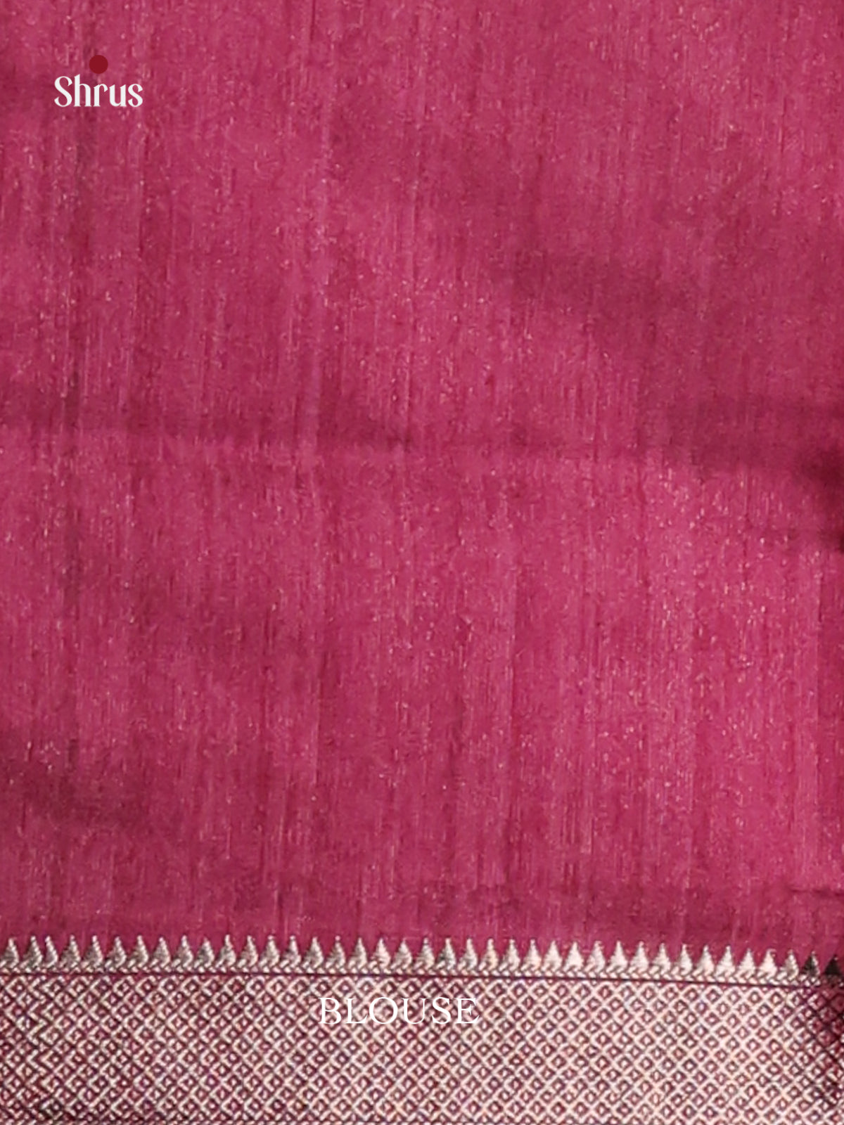 Wine - Semi Jute Saree - Shop on Shrus.com