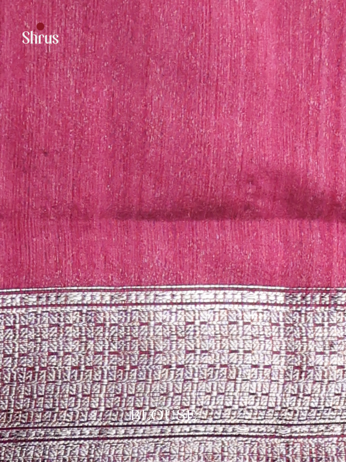 Maroon  - Semi Jute Saree - Shop on Shrus.com