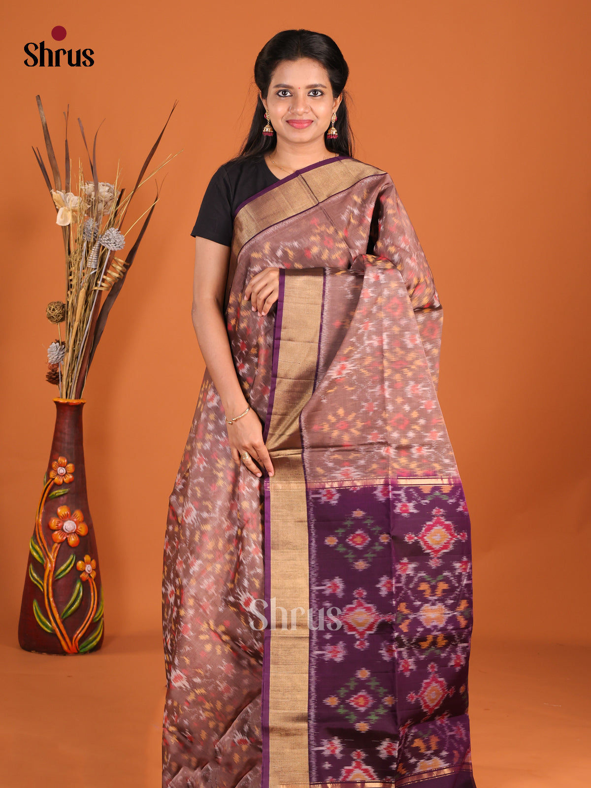 DHS20082 - Pochampally sico Saree - Shop on Shrus.com