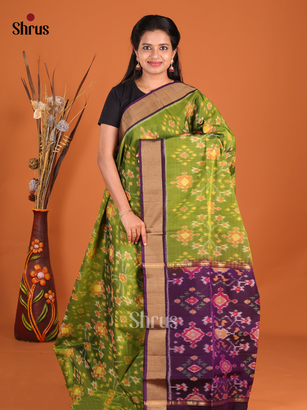 DHS20101 - Pochampally sico Saree - Shop on Shrus.com