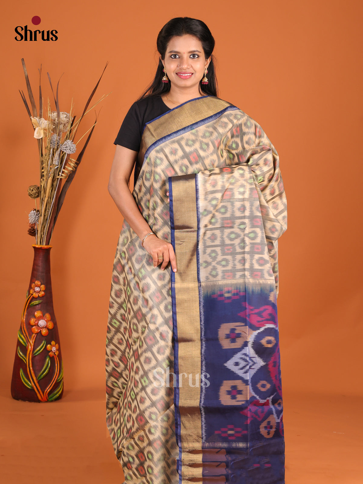 DHS20104 - Pochampally sico Saree - Shop on Shrus.com