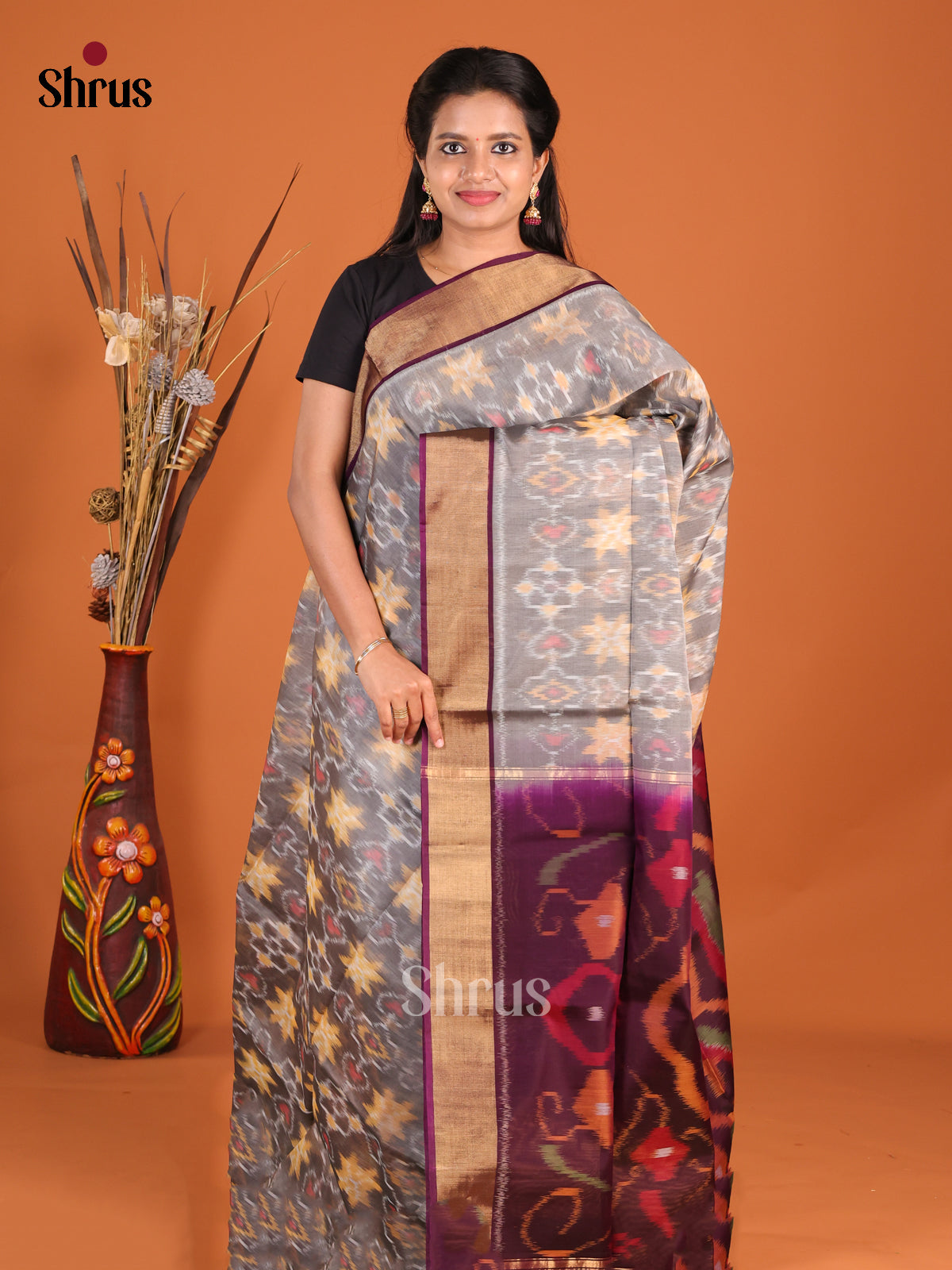 DHS20106 - Pochampally sico Saree - Shop on Shrus.com