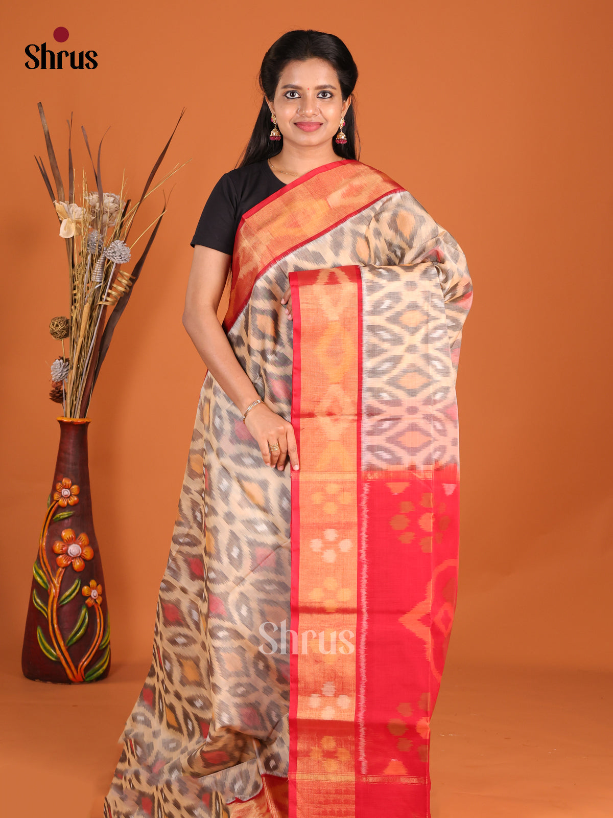 DHS20107 - Pochampally sico Saree - Shop on Shrus.com