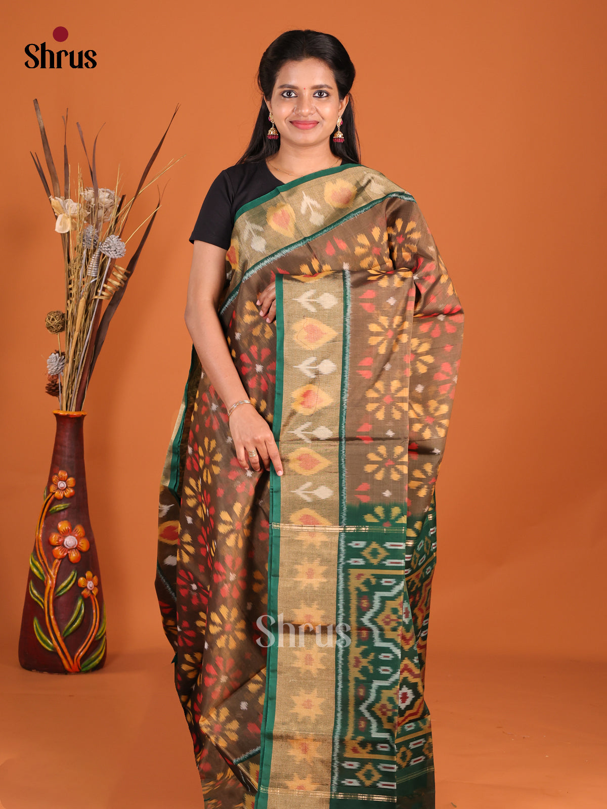 DHS20113 - Pochampally sico Saree - Shop on Shrus.com