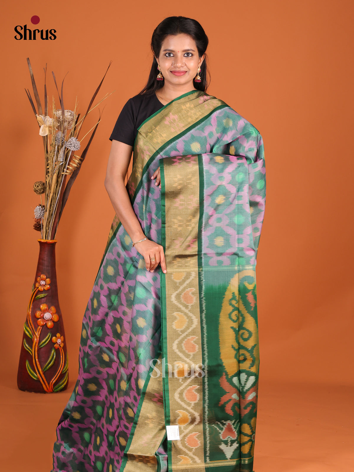DHS20124 - Pochampally sico Saree - Shop on Shrus.com