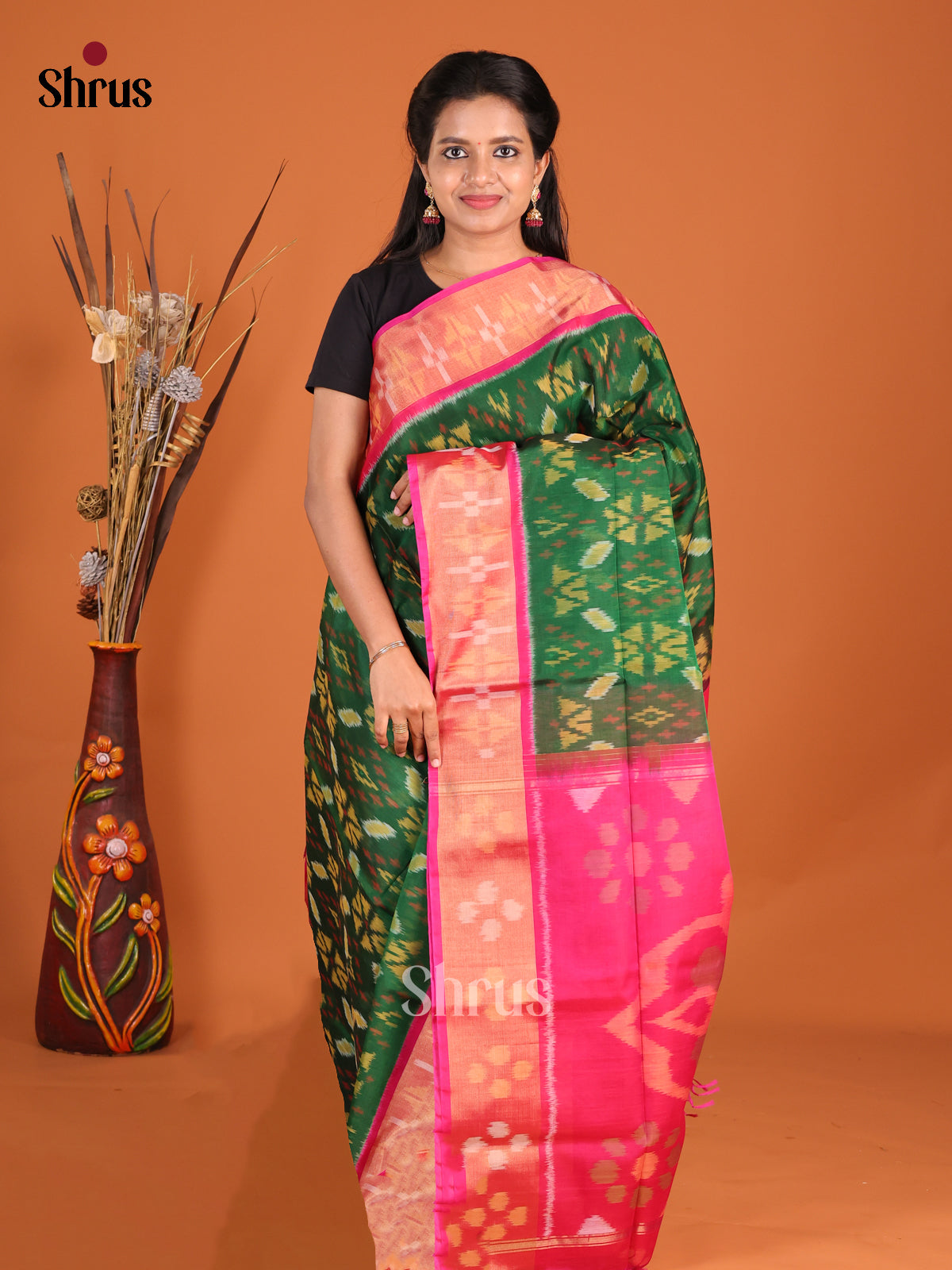 DHS20125 - Pochampally sico Saree - Shop on Shrus.com