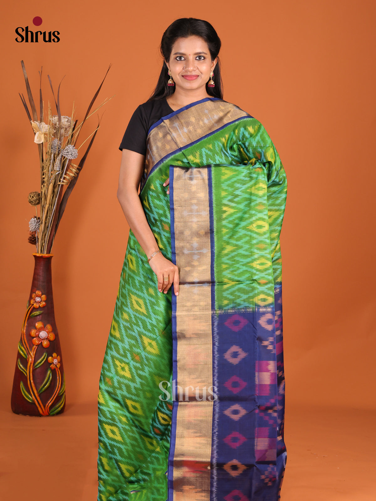 DHS20127 - Pochampally sico Saree - Shop on Shrus.com
