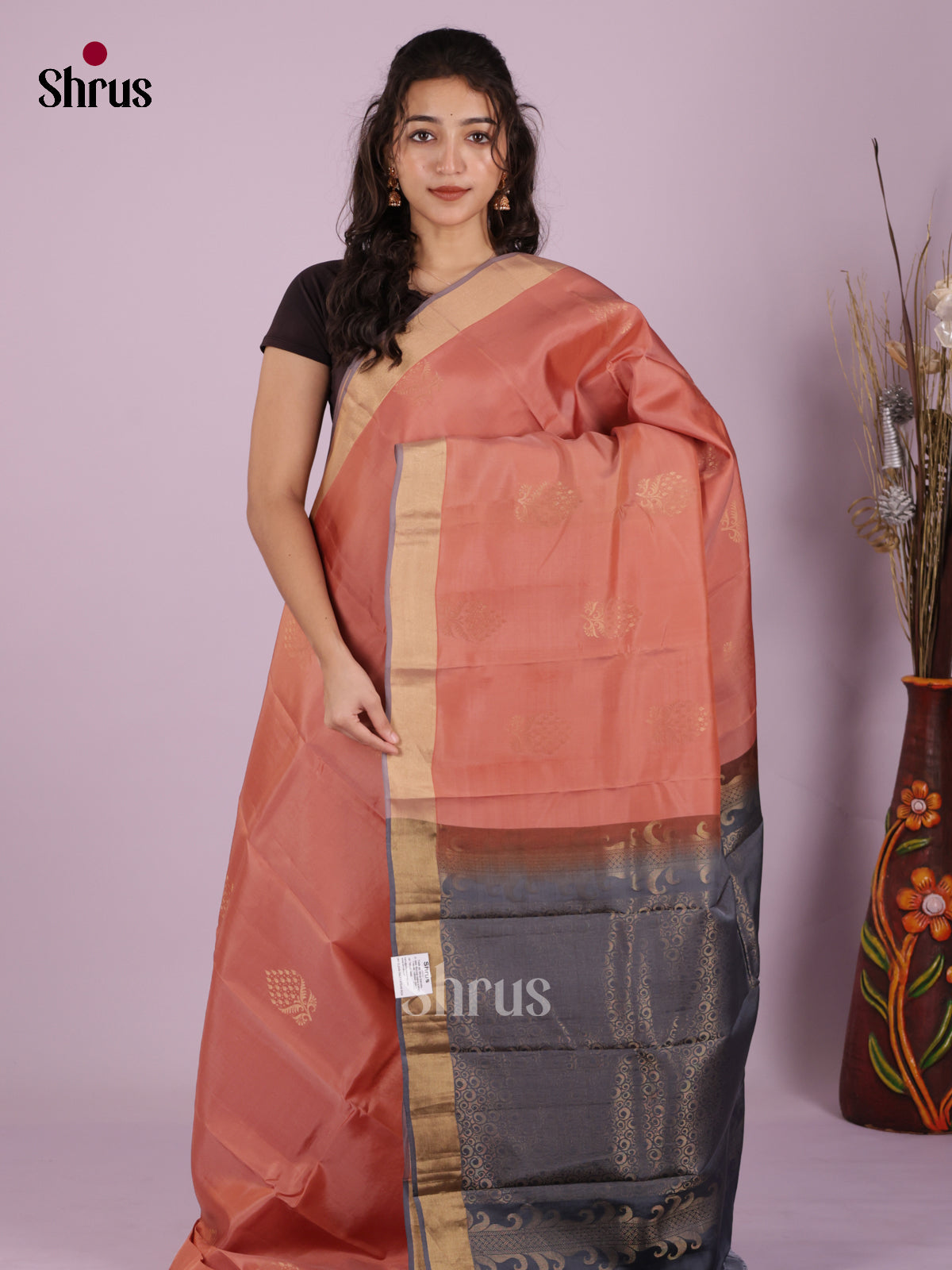 DHS20161 - Softsilk-halfpure Saree - Shop on Shrus.com