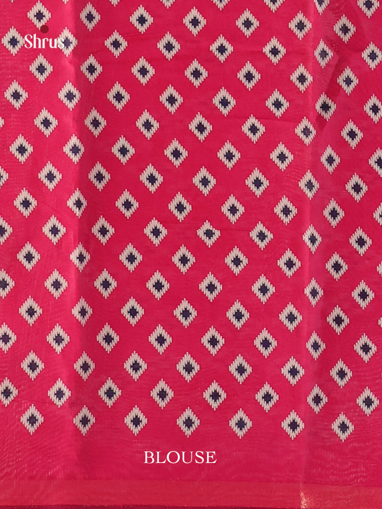 Blue & Red - Art Modal Saree