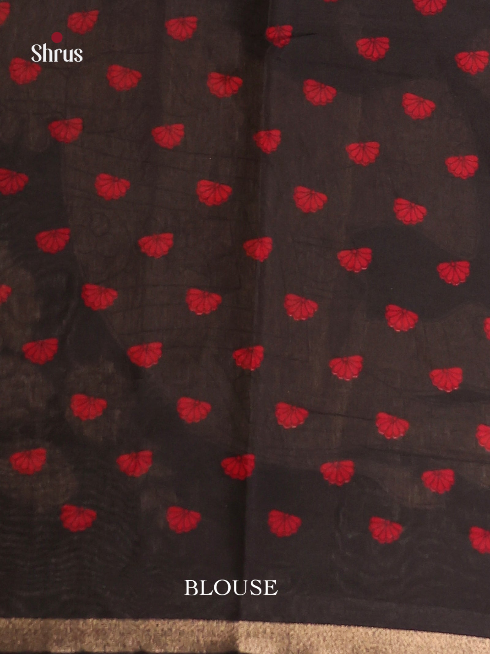 Red & Black - Art Modal Saree - Shop on Shrus.com