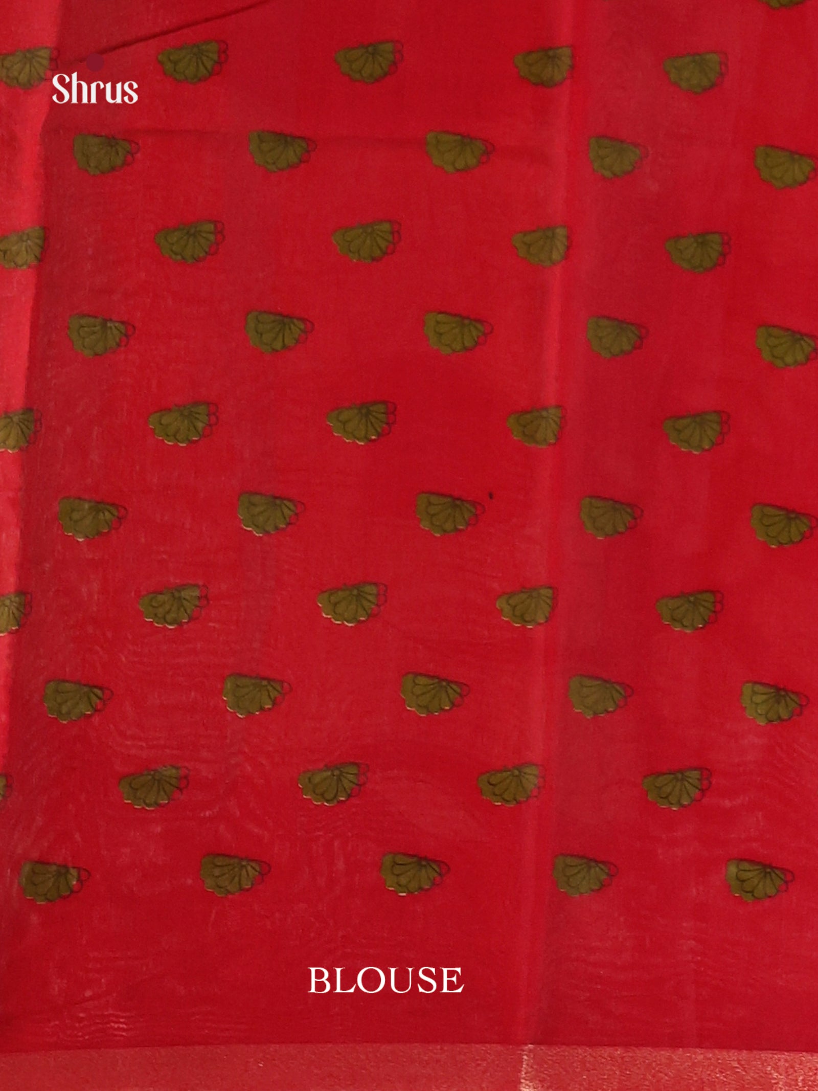 Green & Red - Art Modal Saree - Shop on Shrus.com