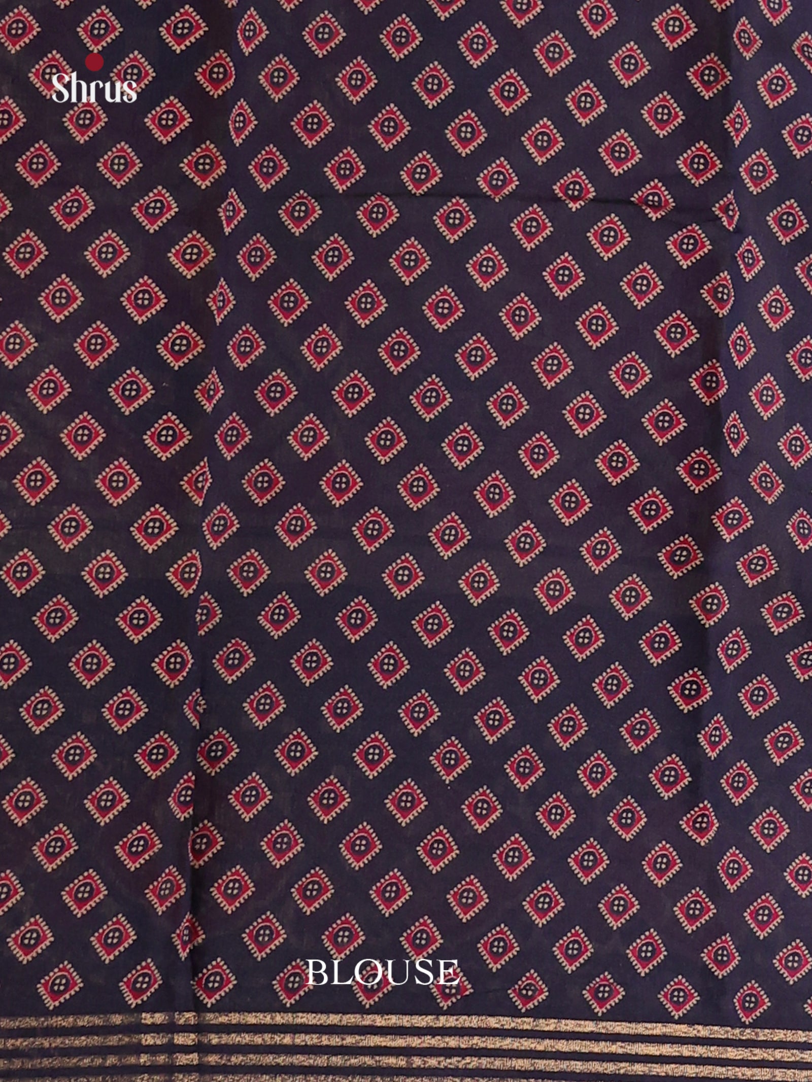 Red & Blue - Art Modal Saree - Shop on Shrus.com