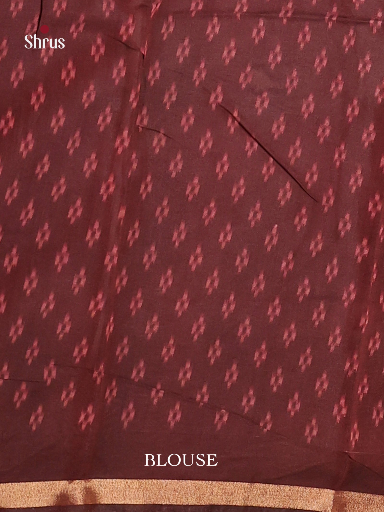 Pink & Brown - Art Modal Saree - Shop on Shrus.com