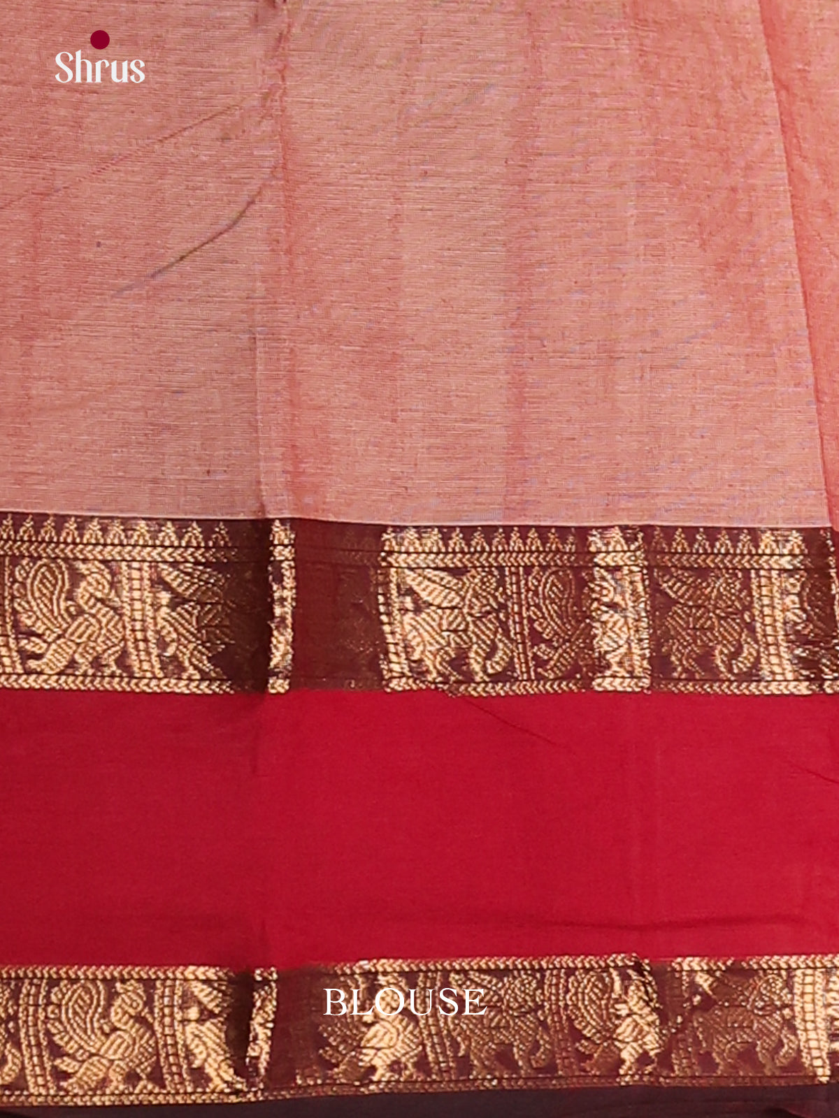Light Brown & Maroon- Chettinad Cotton Saree
