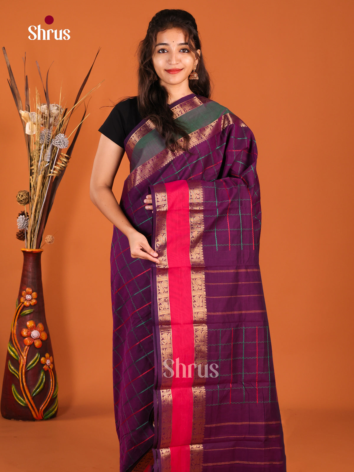 DHS21012 - Chettinad Cotton Saree
