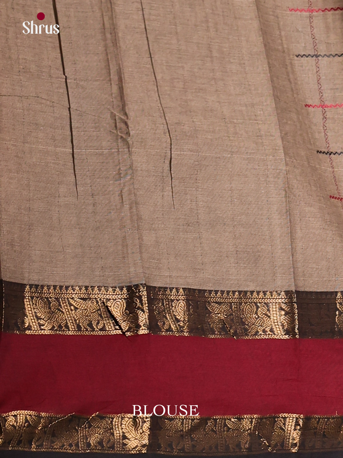 Grey & Black - Chettinad Cotton Saree