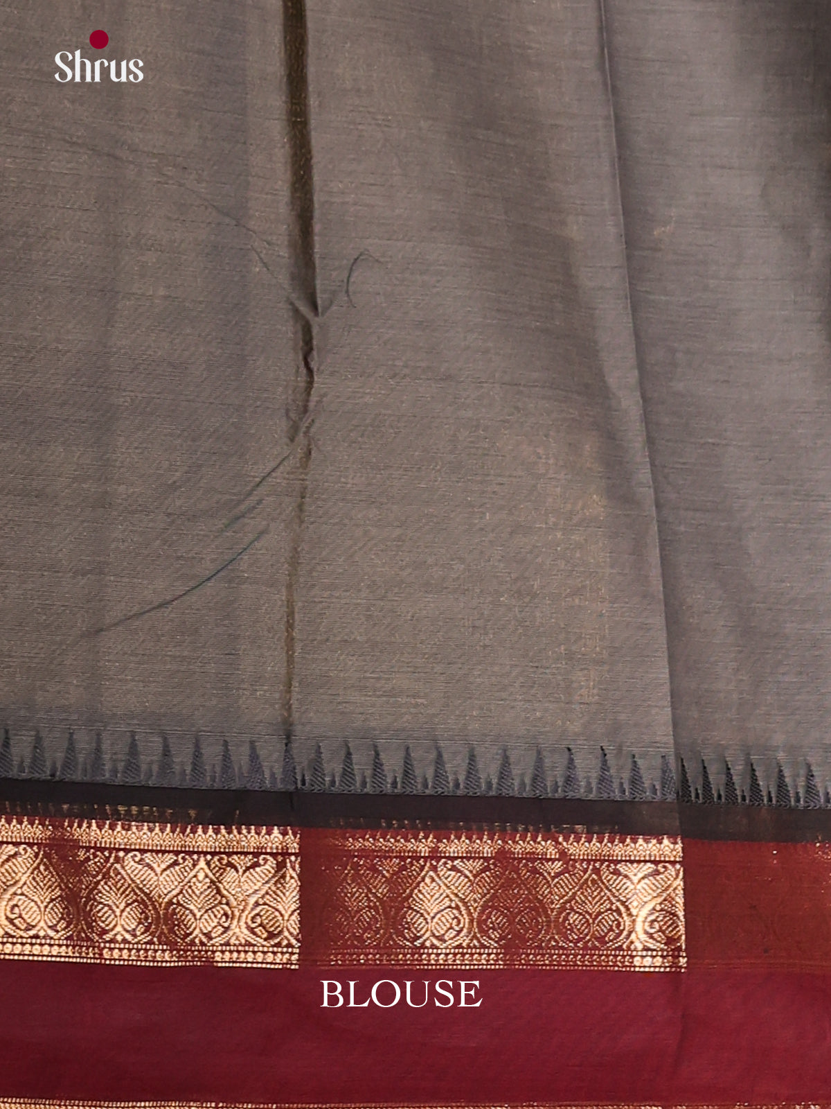 Grey & Black- Chettinad Cotton Saree